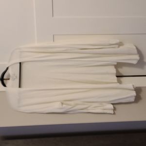 Ava & Viv White Cardigan Size 3X